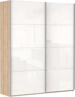 прайм 2-дверный (120) Белое стекло/Белое стекло
