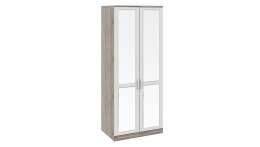 Шкаф для одежды с 2-мя зеркальными дверями «Прованс» (Дуб Сонома трюфель Крем) 