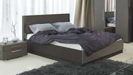 Кровать с подъемным механизмом «Наоми» (Фон серый, Джут) 2000x1600мм (Т)